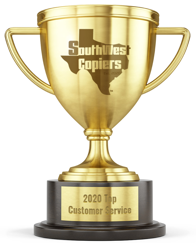 Trofeo al mejor servicio de atención al cliente de Southwest Copiers 2020